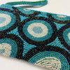 MATAKIA BEADED WALLET-CLUTCH - AQUA