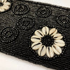 PORTEFEUILLE-POCHETTE EN PERLES LOULOUDAKI - NOIR