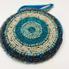 AQUA MATI BEADED ROUND COIN WALLET