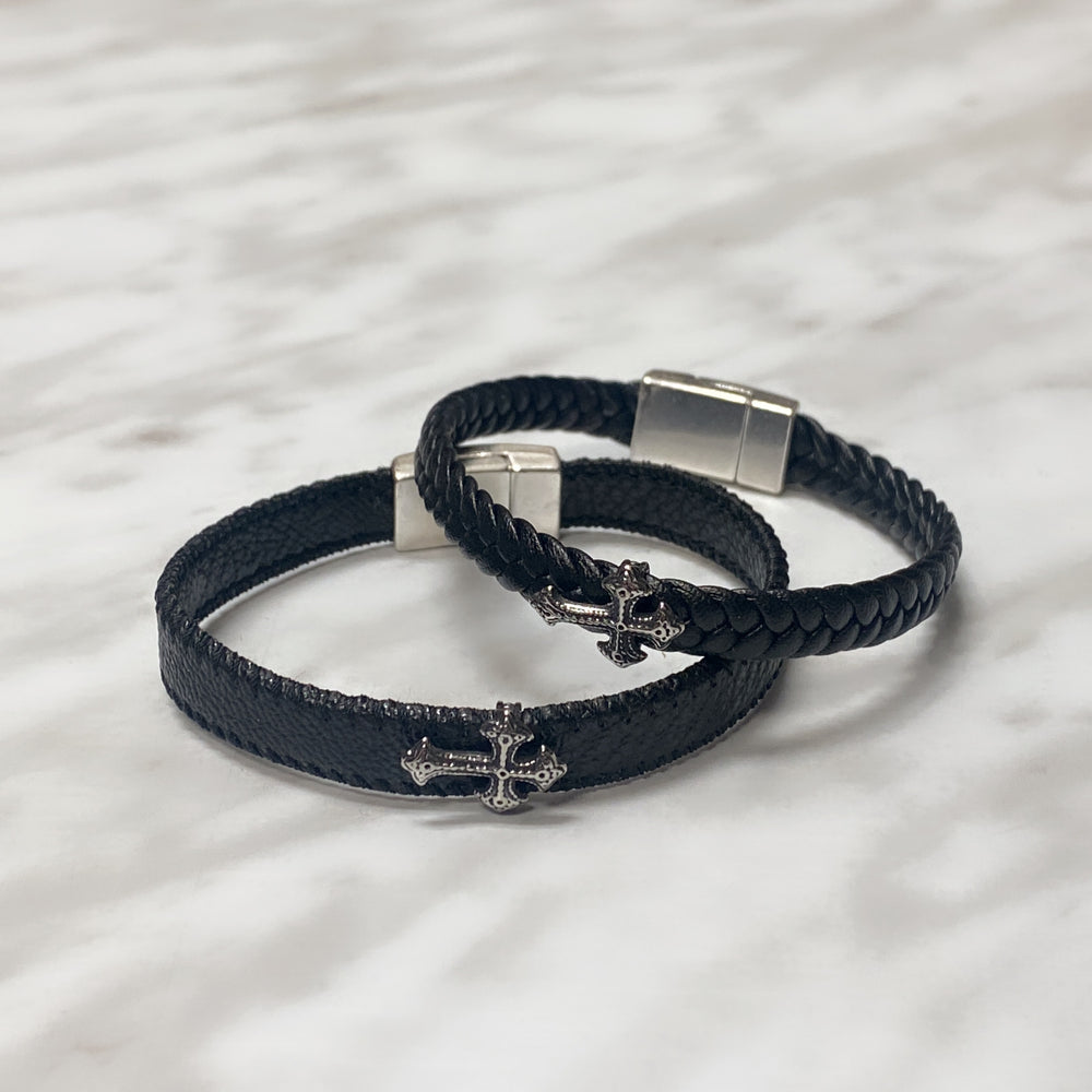 BRACELETS CROIX DUO HOMME