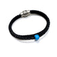MEN'S DOUBLE LEATHER & PARACHUTE CORD SAMOS BRACELET