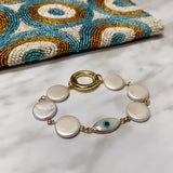 TURQUOISE CROSS STACKABLE BRACELETS