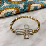TURQUOISE CROSS STACKABLE BRACELETS