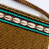 SHELLY BEADED WALLET-CLUTCH BRONZE