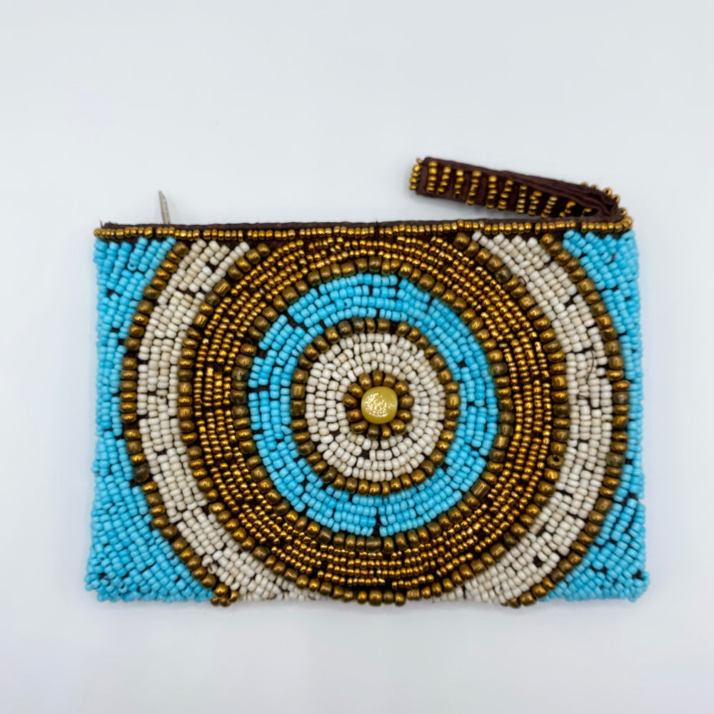 BEADED COIN WALLET