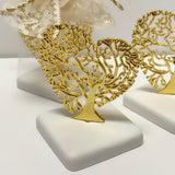 BAPTISM/WEDDING FAVOR TREE OF LIFE HEART STAND  (25 PIECES)