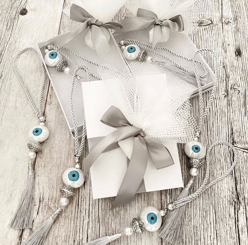 BAPTISM-WEDDING FAVOR EVIL EYE CHARM