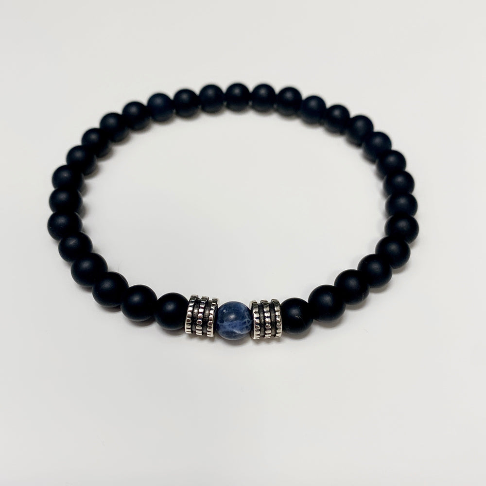 BRACELET HOMME ONYX MAT KOS