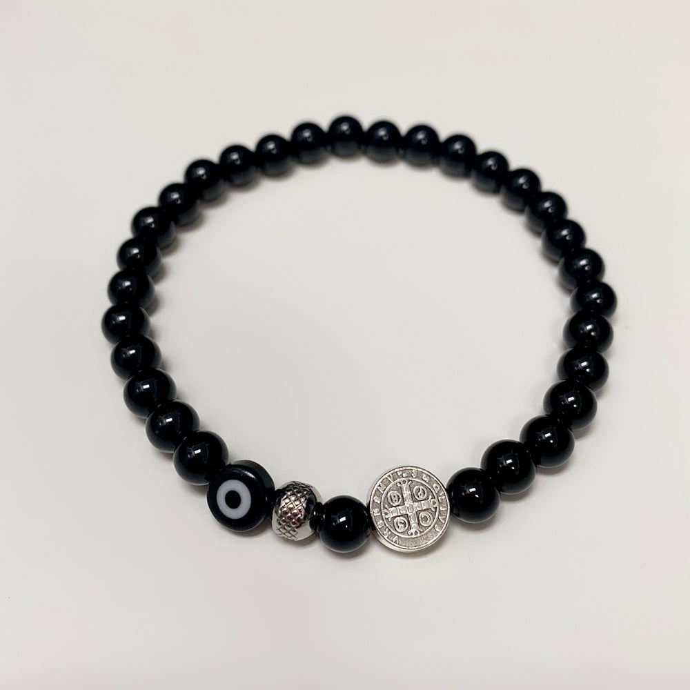 BRACELET HOMME NAXOS ONYX NOIR