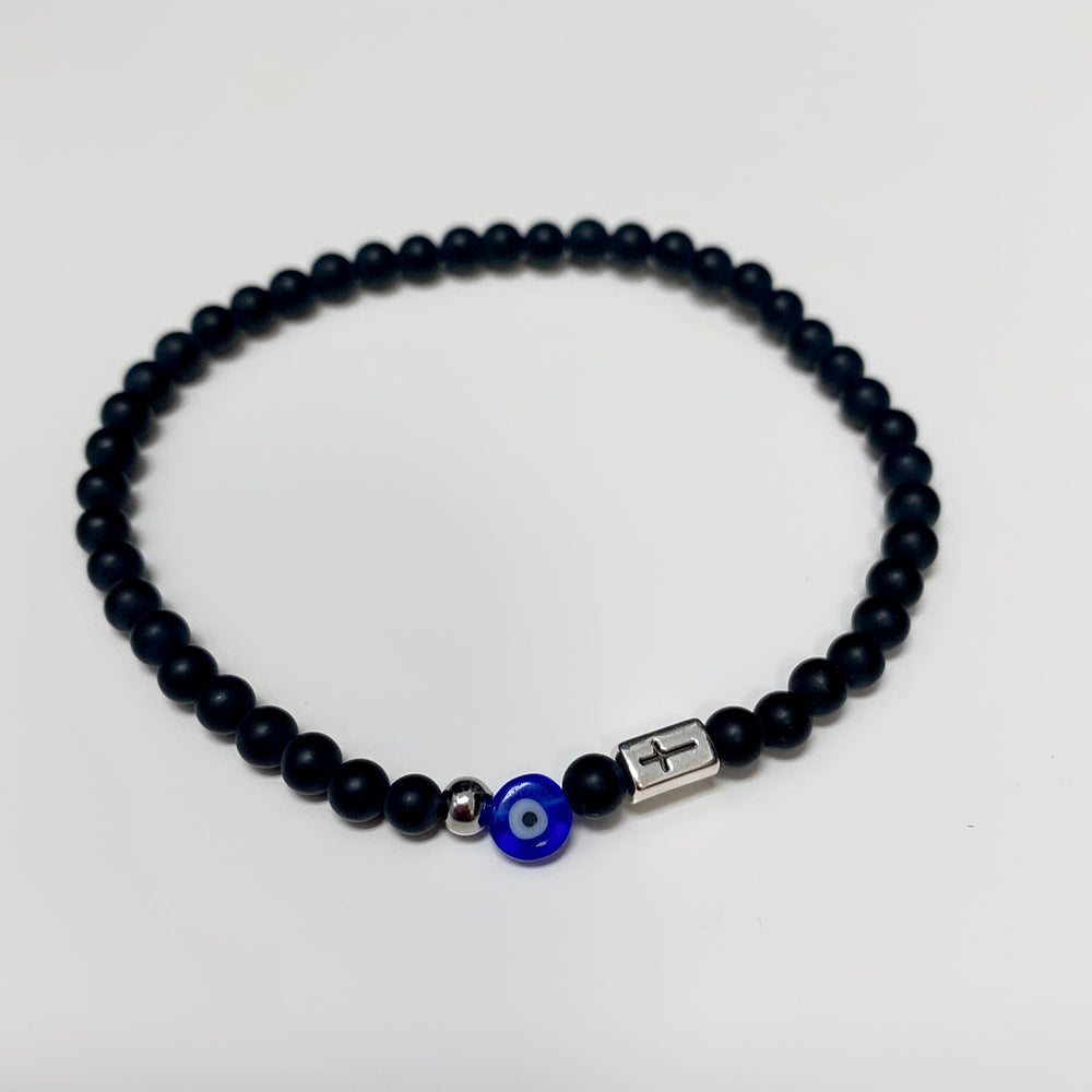 BRACELET SKIATHOS HOMME ONYX NOIR