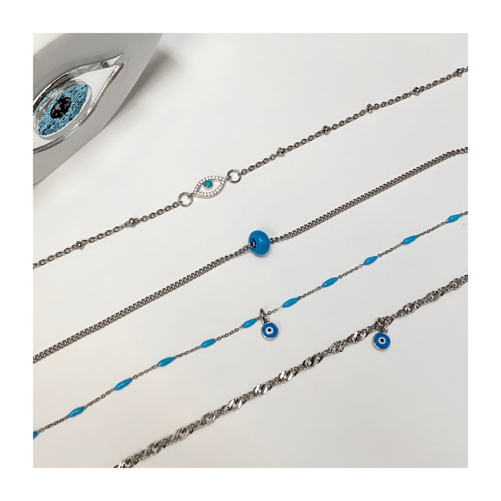 BLUE MATAKI ANKLETS