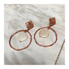 COLLIERS ET BOUCLES D'OREILLES OR ROSE &amp; COQUILLES