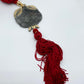 CERAMIC POMEGRANATE BLACK AND RED DECOR