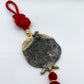 CERAMIC POMEGRANATE BLACK AND RED DECOR