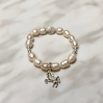 PEARLS & BLING CHARM BRACELET GIRL