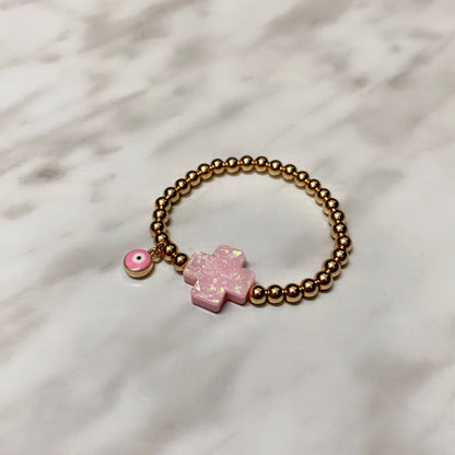 PASTEL CROSS BRACELET GIRL