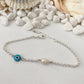 EYES AND PEARLS ANKLETS