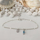 EYES AND PEARLS ANKLETS