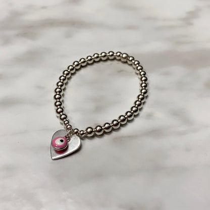 BRACELET CHARME ŒIL D'AMOUR FILLE