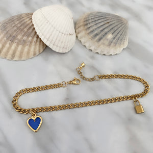 Bracelets de cheville royalement amoureux