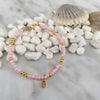 Bracelets de cheville ballerine rose