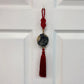 CERAMIC POMEGRANATE BLACK AND RED DECOR