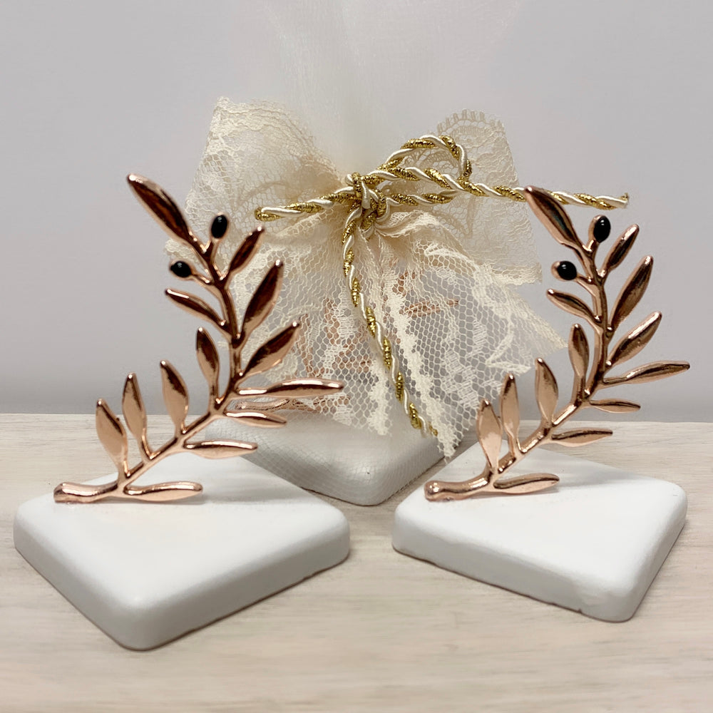 BAPTISM/WEDDING FAVOR OLIVE BRANCH STAND  (25 PIECES)