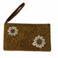 LOULOUDAKI BEADED WALLET-CLUTCH -BRONZE