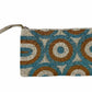 MATAKIA BEADED WALLET-CLUTCH - BLUE BROWN