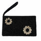 PORTEFEUILLE-POCHETTE EN PERLES LOULOUDAKI - NOIR