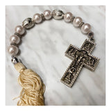 CROSS WITH PEARLS