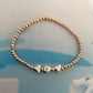 FANTASY ROSE TWO TONE STACKABLE BRACELETS