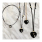 BLACK HEARTS NECKLACES